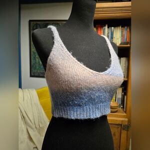 Shein Fuzzy Crop Tank Size S